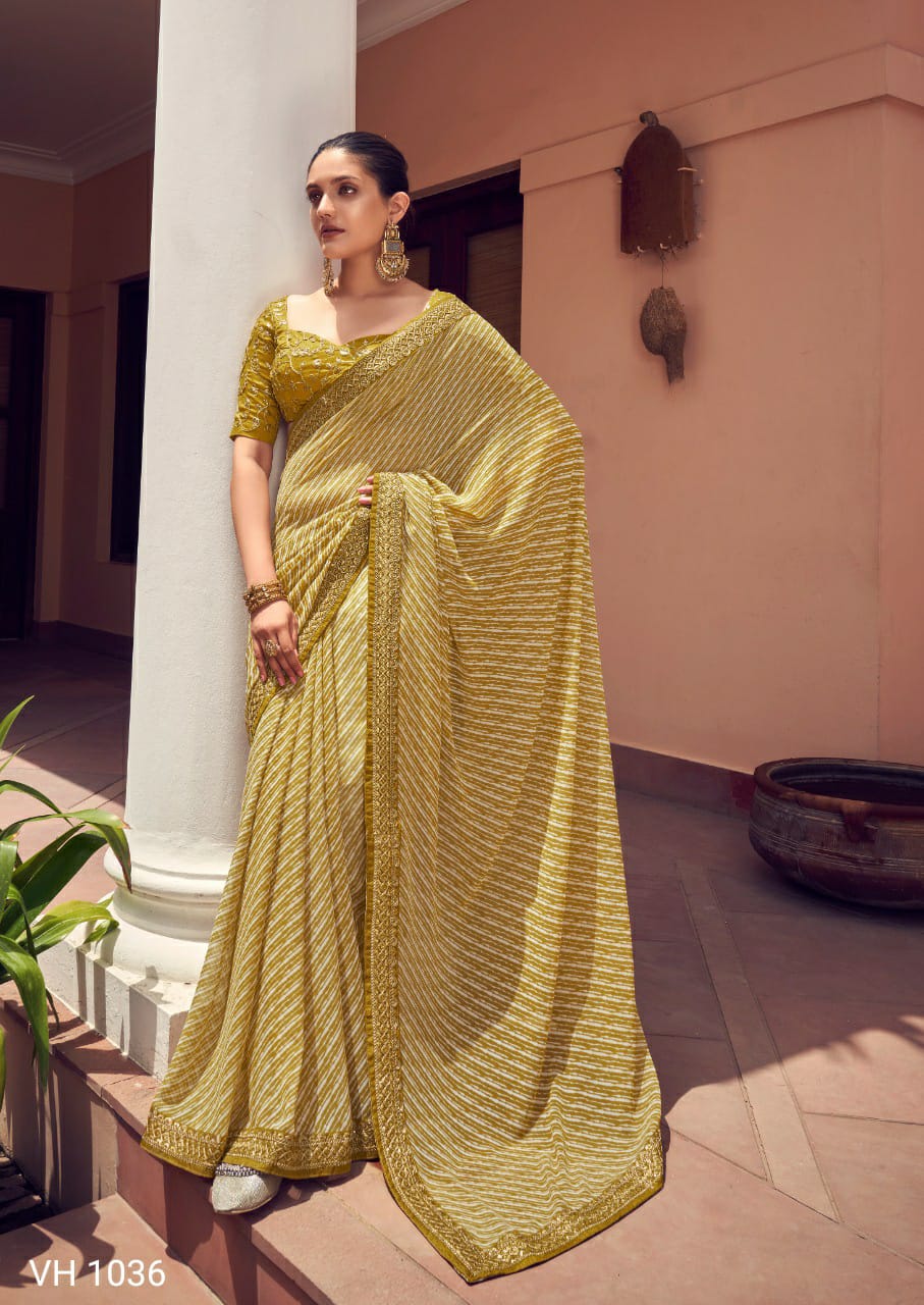 Stavan Vihana 3 Regular Wear Printed Designer Georgette Saree Collection